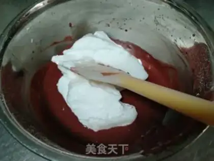 Make A red velvet cake roll step 10