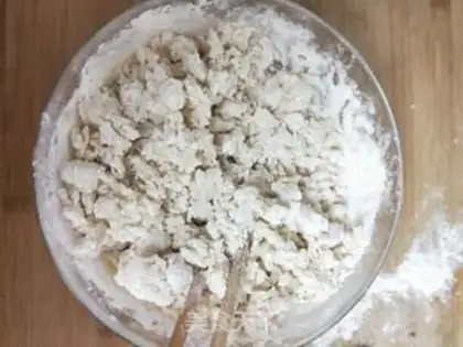 Make Onion cake step 1