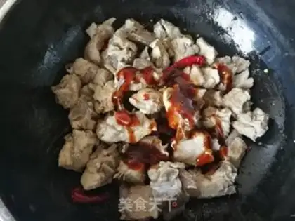 Make Onion fried ribs step 5