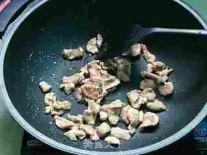 Make Squeeze meat and fried beans step 5