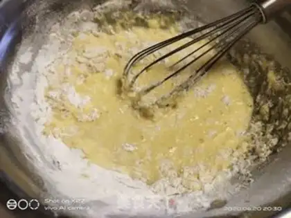 Make Coco marble cake roll step 3