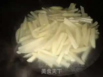 Make The oven fries step 1