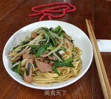 Make Spooned ham noodles step 8
