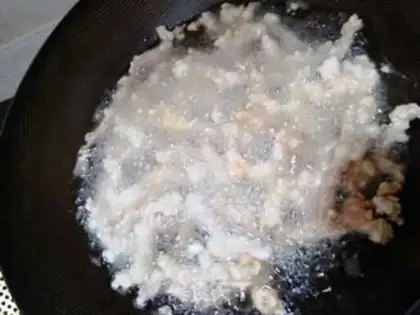 Make Dried meat fries step 4