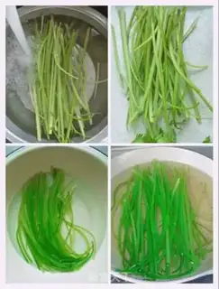 Make White onion fried celery step 1