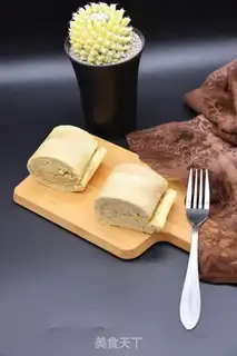 Make Coco marble cake roll step 14
