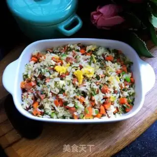 Make Weed sausage and egg fried rice step 13