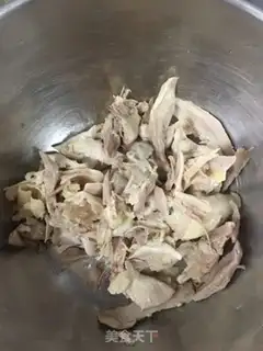 Make Spicy chicken silk step 3