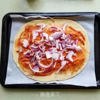 Make Ham vegetable pizza step 12