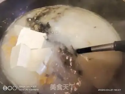 Make Squidfish, tofu soup step 5