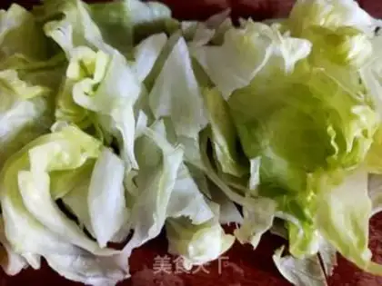 Make Vegetable shrimp salad step 1