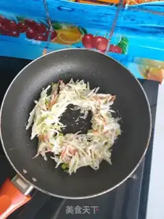 Make Potato cheese fried eggs step 5