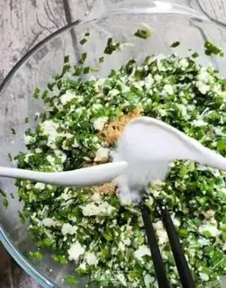 Make Tofu dumplings step 1