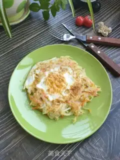 Make Potato cheese fried eggs step 8