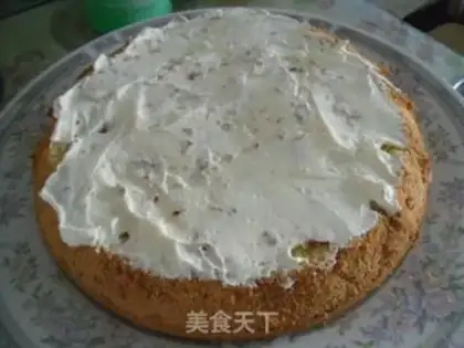 Make A flower cake step 6