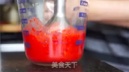 Make Strawberry milk step 1