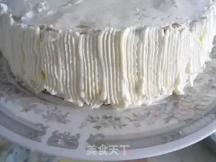 Make A flower cake step 9
