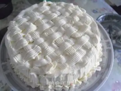 Make A flower cake step 12