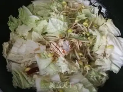 Make Bean bean sprouts with souffle step 7