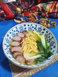 Make Black pepper sausages for urn noodles step 10