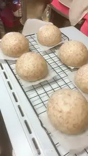 Make A simple version of the whole wheat bun step 14