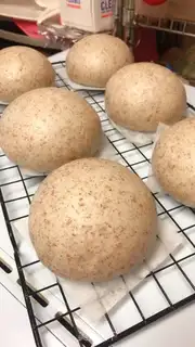 Make A simple version of the whole wheat bun step 24