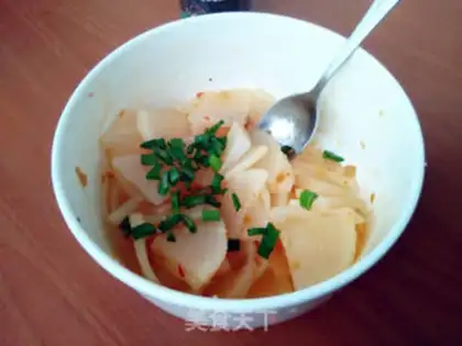 Make Shrimp clams and sauce with radish step 6
