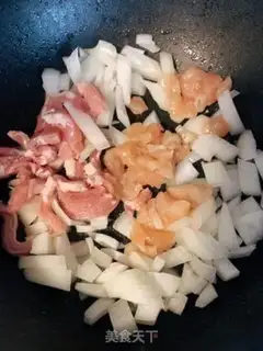 Make Bacon chicken tomato pasta step 2