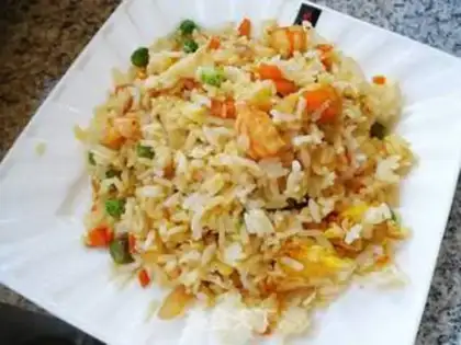 Make Shrimp egg fried rice step 11