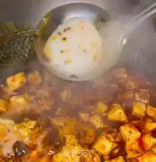 Make Spicy tofu step 4