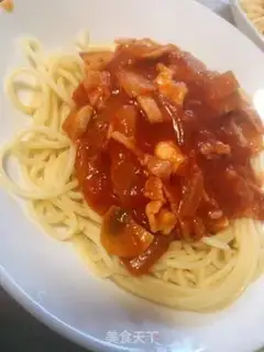Make Bacon chicken tomato pasta step 11