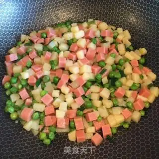 Make Peas with ham and potatoes step 6