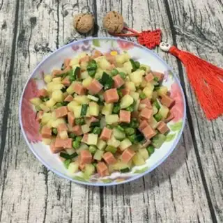 Make Peas with ham and potatoes step 8