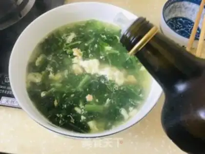 Make Salted eggs, green soup step 8