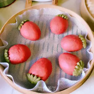 Make Strawberry buns step 13
