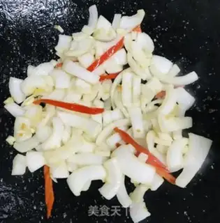Make Onion fried duck heart step 4