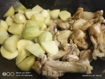 Make Potato chicken leg step 5