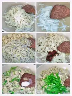 Make Dry tofu pepper sprouts step 3