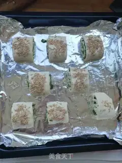 Make Roast pepper onion roll step 8