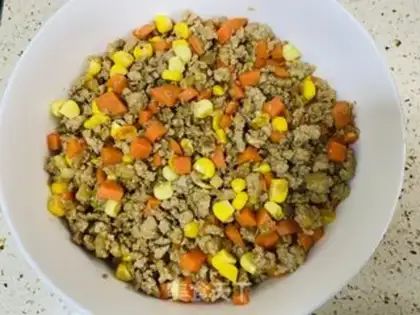 Make Three-colour meat packs step 2