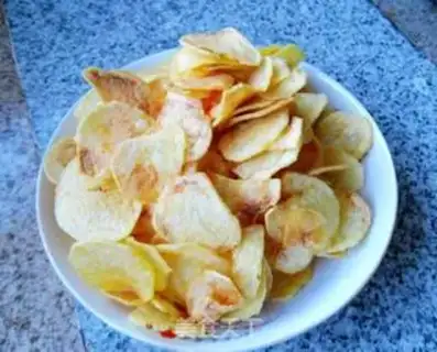 Make Raw potato chips step 8