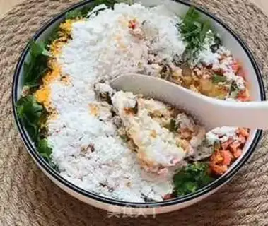 Make Fruit corn fried peas step 1