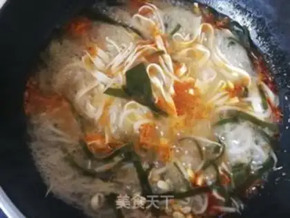 Make Thousands of hot rice powders in the sea belt step 10