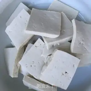 Make Spicy old tofu step 1