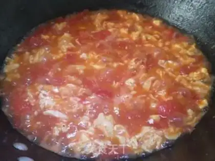 Make Tomato spinach noodles step 4