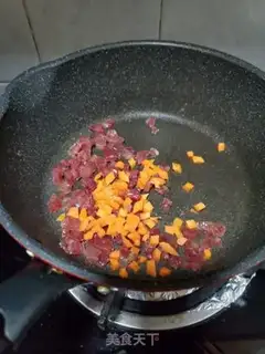 Make Pineapple sausage fried rice step 5