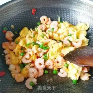 Make Shrimp fried eggs step 10