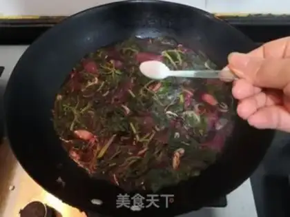 Make Garlic shrimp red step 12
