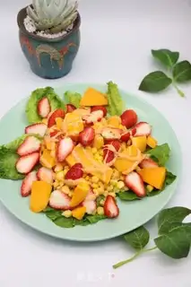 Make Corn strawberry mango salad step 9
