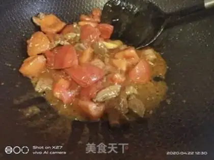 Make Tomato beef noodles step 3
